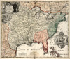Map: America, C1720. /N'Amplissima Regionis Mississipi Seu Provinciae Ludovicianae...' Map Drawn By Johann Baptist Homann, C1720. Engraving. Poster Print by Granger Collection - Item # VARGRC0186302
