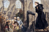 Martin Luther (1483-1546). /Ngerman Religious Reformer. Luther Preaching In The Old Wooden Church At Wittenberg. Wood Engraving, 19Th Century. Poster Print by Granger Collection - Item # VARGRC0078513