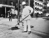 Street Sweeper, C1896. /Na Street Sweeper With A Broom In New York City. Photographed C1896 By Elizabeth Alice Austen. Poster Print by Granger Collection - Item # VARGRC0116497