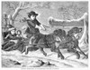 Sleigh Ride, 1868. /N'Dolly'S Sleigh Ride.' Wood Engraving, American, 1868. Poster Print by Granger Collection - Item # VARGRC0097569