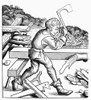 Carpenter, 15Th Century. /Nfragment Of A Woodcut From The 15Th Century, After A Drawing From The 'Chronicle Of Nuremberg.' Poster Print by Granger Collection - Item # VARGRC0091453