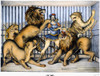 Lion Tamer, 1873./Na Fearless Lion Tamer. Lithograph, American, 1873. Poster Print by Granger Collection - Item # VARGRC0067176