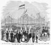 Peace Jubilee, 1871. /Ncrowd At Tompkins Square Park In New York City During The Grand German Peace Jubilee, 10 April 1871. Contemporary American Wood Engraving. Poster Print by Granger Collection - Item # VARGRC0355214