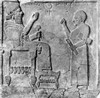 Hittite Relief. /Naramean King Barrekup And His Scribe. Orthostat Relief From Sam'Al. Basalt, 8Th Century B.C. Poster Print by Granger Collection - Item # VARGRC0056567
