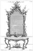 Chippendale Mirror, 1762. /Ndesign For A Pier Glass And Table By Thomas Chippendale. Copper Engraving, English, 1762. Poster Print by Granger Collection - Item # VARGRC0087446