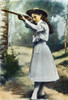 Annie Oakley (1860-1926). /Namerican Markswoman: Oil Over A Photograph, 1899. Poster Print by Granger Collection - Item # VARGRC0052842