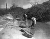 Curtis: Washing Wheat. /Ntwo Native Americans Near San Juan, New Mexico, Washing Wheat In An Irrigation Ditch. Photograph By Edward Curtis, C1905. Poster Print by Granger Collection - Item # VARGRC0170260