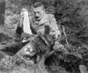 Wwi: Red Cross Dogs, C1915. /Na Man Getting Bandages From The Pack Of A Red Cross Dog During World War I. Photograph, C1915. Poster Print by Granger Collection - Item # VARGRC0370868