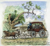 Stagecoach, 19Th Century. /Nwood Engraving, Early 19Th Century. Poster Print by Granger Collection - Item # VARGRC0057457