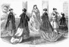 Women'S Fashion, 1867. /N'Visiting Toilettes.' Wood Engraving, American, 1867. Poster Print by Granger Collection - Item # VARGRC0268526