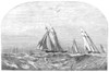 Yacht Race, 1873. /Nthe Ocean Yacht Race Off Sandy Hook, New Jersey. Line Engraving, 1873. Poster Print by Granger Collection - Item # VARGRC0098085