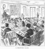 Elementary School, 1870. /Ndrawing Class At An American Grammar School. Wood Engraving, American, 1870. Poster Print by Granger Collection - Item # VARGRC0092824