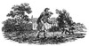 Bewick: Man Carrying Man. /Nwood Engraving, Early 19Th Century, By Thomas Bewick (1753-1828). Poster Print by Granger Collection - Item # VARGRC0077878