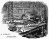 Literary Antiquary. /Nenglish Engraving After A Pen-And-Ink Drawing By Randolph Caldecott (1846-1886). Poster Print by Granger Collection - Item # VARGRC0030390