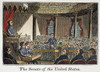 Senate Of United States. /Nthe United States Senate In Session At The Capitol In Washington, D.C. Wood Engraving, American, 1836. Poster Print by Granger Collection - Item # VARGRC0041606