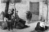 Psychiatric Hospital. /Nmentally Ill Patients In The Courtyard Of L'Hospice De La Salpetriere In Paris, France. Lithograph By Armand Gautier, 1857. Poster Print by Granger Collection - Item # VARGRC0173306