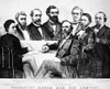 Hayes With His Cabinet. /Npresident Rutherford B. Hayes And His Cabinet. Lithograph, 1877, By Currier & Ives. Poster Print by Granger Collection - Item # VARGRC0018077