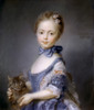 Perronneau: Girl, 1745. /N'Girl With A Kitten.' Pastel By Jean-Baptiste Perronneau, 1745. Poster Print by Granger Collection - Item # VARGRC0020038