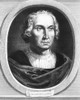 Christopher Columbus /N(1451-1506). Italian Navigator. Etching, By Henri Lefort, 1891. Poster Print by Granger Collection - Item # VARGRC0015291
