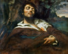 Courbet: Self-Portrait. /Ngustave Courbet (1819-1877): Self-Portrait (The Wounded Man), 1844-54. Oil On Canvas. Poster Print by Granger Collection - Item # VARGRC0044791
