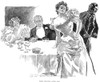 Gibson: Dinner Party. /N'Eight Minutes After One.' Drawing, C1900, By Charles Dana Gibson. Poster Print by Granger Collection - Item # VARGRC0012491