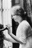 Helen Adams Keller /N(1880-1968). American Writer And Lecturer. Photographed Touching A Statue, C1912. Poster Print by Granger Collection - Item # VARGRC0108302
