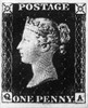 Postage Stamp, 1840. /Nthe 'Penny Black' Of Great Britain, Engraved By Frederick Heath And Printed By Perkins Bacon & Co. Issued On 6 May 1840, It Was The World'S First Adhesive Postage Stamp. Poster Print by Granger Collection - Item # VARGRC0080303