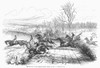 Steeplechase, 1846. /Nsteeplechase At Newport, England. Wood Engraving, 1846. Poster Print by Granger Collection - Item # VARGRC0097846