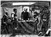 Mayflower: Compact, 1620. /Nthe Pilgrims Signing The Compact Aboard The Mayflower Off The Coast Of Provincetown, Massachusetts, 11 November 1620. Wood Engraving, 19Th Century. Poster Print by Granger Collection - Item # VARGRC0012116