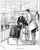 Wheelchair, 1886. /N'In The Conservatory.' Wood Engraving, American, 1886, After Charles Stanley Reinhart. Poster Print by Granger Collection - Item # VARGRC0101721
