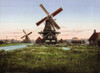 Holland: Windmill. /Nscenic View Two Windmills In Holland. Photochrome Print, C1890-1900. Poster Print by Granger Collection - Item # VARGRC0131139