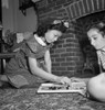 Chinese Checkers, 1942. /Na Chinese-American Girl Playing Chinese Checkers With Her Jewish Friend At Home In Flatbush, Brooklyn, New York. Photograph By Marjory Collins, 1942. Poster Print by Granger Collection - Item # VARGRC0323828