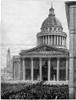 Victor Hugo Funeral, 1885. /Nthe Funeral Of Victor Hugo In 1885 At The Pantheon In Paris, France. Contemporary Wood Engraving From An English Newspaper. Poster Print by Granger Collection - Item # VARGRC0040601