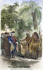 Oglethorpe & Native Americans./Njames Oglethorpe'S First Meeting With The Yamacraw Native Americans In 1733 At Present-Day Savannah, Georgia. Wood Engraving, American, 19Th Century. Poster Print by Granger Collection - Item # VARGRC0057432