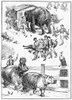 Central Park Zoo, 1890. /Nmoving Animals From Winter To Summer Quarters At Central Park Zoo In New York. Line Engraving After Frederick Stuart Church, 1890. Poster Print by Granger Collection - Item # VARGRC0088424