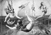 Trapeze Artists, 1890. /Namerican Lithograph Poster, 1890. Poster Print by Granger Collection - Item # VARGRC0003812
