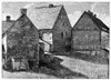 Ephrata: Kloster, 1880. /Nthe Kloster (Monastery) Of The Celibate German Baptists, Or Dunkers, At Ephrata, Pennsylvania. Wood Engraving After Howard Pyle, C1880. Poster Print by Granger Collection - Item # VARGRC0099138
