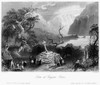 Ireland: Gougane Barra. /Nview Of The Remains Of The Island Settlement On Gougane Barra Lake, County Cork, Ireland. Steel Engraving, English, C1840, After William Henry Bartlett. Poster Print by Granger Collection - Item # VARGRC0095272