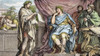 Virgil (70-19 B.C.). /Nroman Poet. Reading To His Patron, Augustus Caesar. Line Engraving, French, 18Th Century. Poster Print by Granger Collection - Item # VARGRC0048889