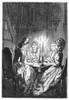 France: Card Players. /Nfrench Women Playing Cards In The 18Th Century. Line Engraving, 19Th Century. Poster Print by Granger Collection - Item # VARGRC0094158
