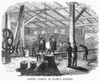 Boston: Foundry, 1855. /Ncasting Cannon Parts At Cyrus Alger'S Iron Foundry In Boston, Massachusetts. Wood Engraving, American, 1855. Poster Print by Granger Collection - Item # VARGRC0355206