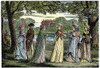 Sense & Sensibility, 1811. /Nthe Major Characters Of Jane Austen'S 'Sense And Sensibility,' Published In 1811, Stroll In Barton Park, Devonshire. Engraving, 1900S. Poster Print by Granger Collection - Item # VARGRC0046308