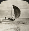 Ceylon: Sailing, 1907. /N'"Sailing O'Er A Crystal Sea," - Singhalese Catamaran Gliding Through The Surf At Wellawatta, Ceylon.' Stereograph, 1907. Poster Print by Granger Collection - Item # VARGRC0324965