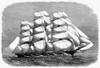 Racing Yacht, 1867. /Nthe 'Ariel,' Winner Of The Ocean Race From China. Wood Engraving, 1867. Poster Print by Granger Collection - Item # VARGRC0098022
