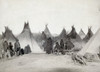 Sioux Encampment, 1891. /Ngroup Of Minionjou Sioux Native Americans In A Tipi Camp, Probably On Or Near The Pine Ridge Reservation In South Dakota. Photographed In 1891 By John C. H. Grabill. Poster Print by Granger Collection - Item # VARGRC0114943