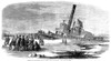 Staten Island Ferry, 1856. /Nsinking Of The Staten Island Steam Ferry Boat 'Columbus' In New York Harbor, January 1856. Wood Engraving From A Contemporary American Newspaper. Poster Print by Granger Collection - Item # VARGRC0052582