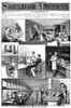 Bell Telephone, 1884./Nscenes From American Bell Telephone Company, Incorporated In March 1885. Wood Engravings, American, 1884. Poster Print by Granger Collection - Item # VARGRC0089724