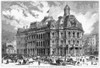 New York: Post Office, 1870. /Nengraving Of The New Post Office Under Construction On Broadway In City Hall Park. Line Engraving, American, 1870. Poster Print by Granger Collection - Item # VARGRC0088248