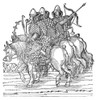Moscow: Warriors, 1557. /Nmuscovite Warriors Riding On Horseback. Woodcut From Sigmund Von Herberstein'S 'Rerum Moscoviticarum Commentarii,' Vienna, Austria, 1557. Poster Print by Granger Collection - Item # VARGRC0038312