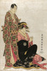 Japan: Kabuki Actors, 1794. /Nthe Actors Sawamura Sojuro And Segawa Kikunogo, One In The Role Of A Woman, In Costume For A Kabuki Play. Color Woodcut By Toshusai Sharaku, 1794. Poster Print by Granger Collection - Item # VARGRC0167413